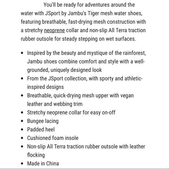 ❌SOLD❌NIB JSport Jambu Tiger Mesh Water Ready Sneakers - Picture 11 of 11